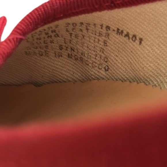 EUC J. Crew Leather Ballet Flats Red Size 6 - Picture 7 of 9